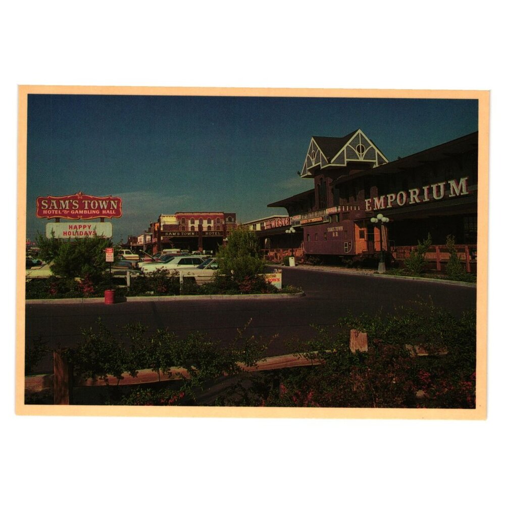 Sams Town Hotel Gambling Hall Nevada Las Vegas Vintage Postcard Vacation